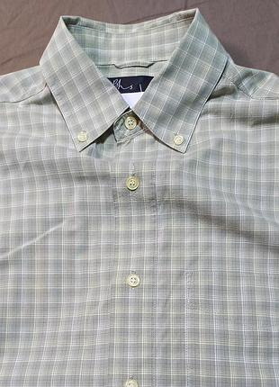 Воротник 39 см bhs size small chest 35-37in 89-94cm тенниска в полоску и клетку 
100% cotton