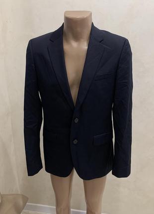 Пиджак классический hugo boss синий блейзер жакет