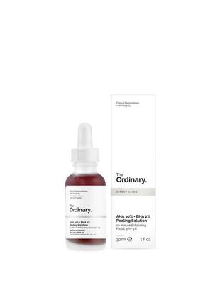 Кислотный пилинг для лица 30 мл the ordinary aha 30% + bha 2% кровавый красный пилинг