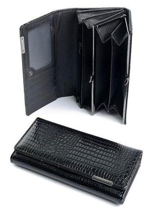Женский кожаный кошелек fd 8002a черная