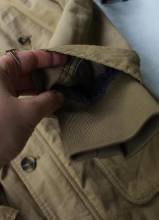 Актуальная куртка парка бежевая удлиненная от ben sherman