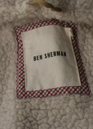 Актуальная куртка парка бежевая удлиненная от ben sherman