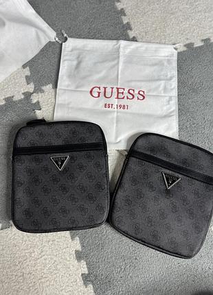 Сумка- планшет мужская guess vezzola smart | сумка гес | месенджер гес