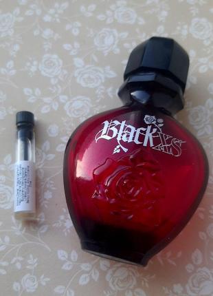 Пробник 1 мл та порожній флакон black xs paco rabane парфум