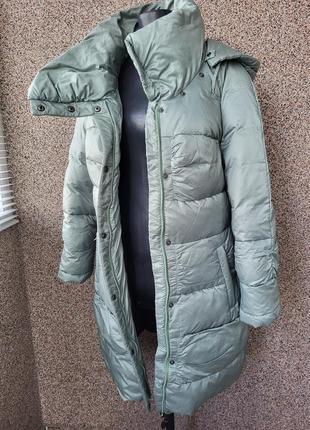 Пуховик натуральный зимний, куртка на пуху зимняя теплая женская3 фото