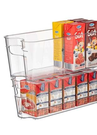 Прозорий органайзер ящик у холодильник для продуктів ep-430 універсальний3 фото