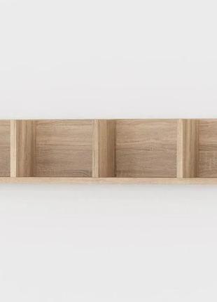 Поличка навісна 4 відділи відкрита, для вазонів книг, на кухню, вітрина