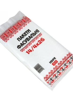 Фасувальний пакет (140+40x2)x260мм 7мкм вишиванка (в упаковці 600 шт)