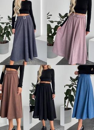 Юбка "монро" с поясом