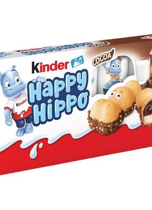Батончики kinder happy hippo cocoa, 103.5 г