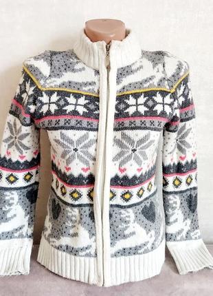 Зимняя теплая кофта(турция) девочке 10-11 лет