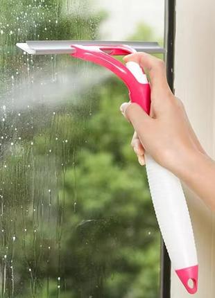 Зручний очищувач скла чарівна щітка з розпилювачем щітка для миття вікон