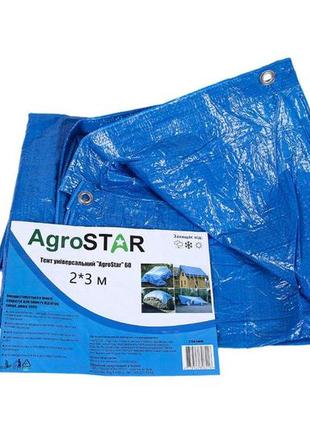 Тент універсальний"agrostar" 60(2*3)синій3 фото