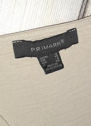 🤩1+1=3 базова бежева приталена жіноча блуза блузка primark, розмір 44 - 469 фото