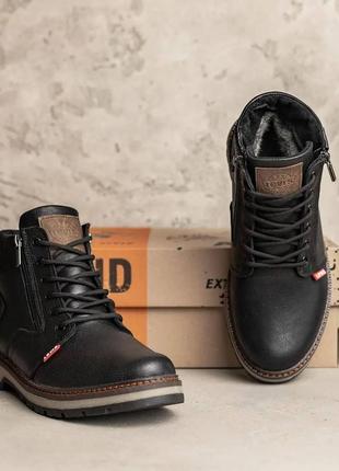 Шкіряні зимові черевики на хутрі Man torsten boots4 фото