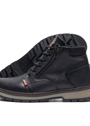 Шкіряні зимові черевики на хутрі Man torsten boots8 фото