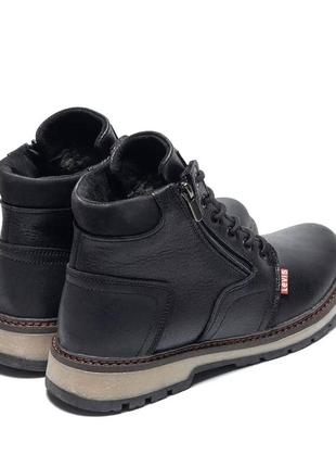 Шкіряні зимові черевики на хутрі Man torsten boots9 фото