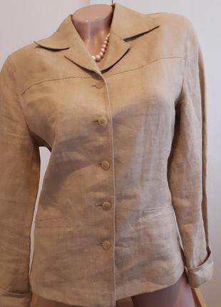 Льняний піджак сорочка розмір s
