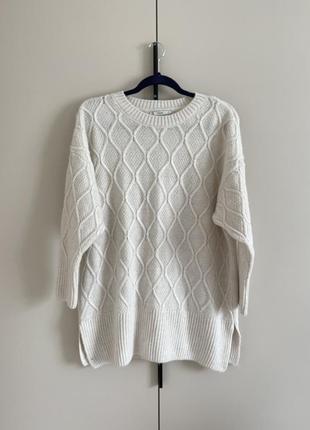 Свитер туника вязаный вязка