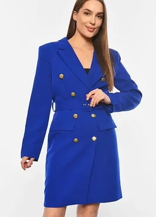 Платье-пиджак с поясом