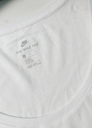 Белая свободная футболка с логотипом nike оригинал6 фото
