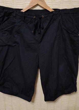 Черные натуральные шорты