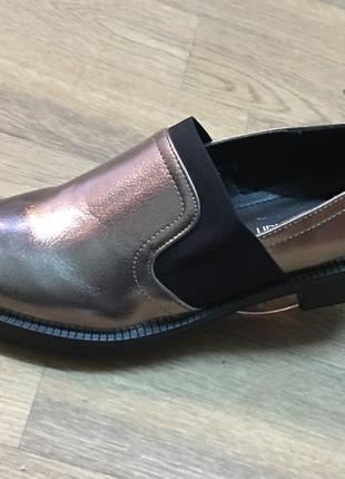 Женские туфли замшевые black crystal