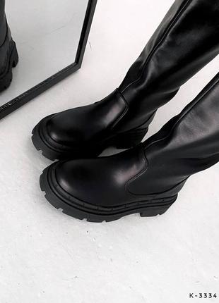 Чоботи труби шкіряні. демісезонні та зимові