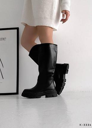 Чоботи труби шкіряні. демісезонні та зимові