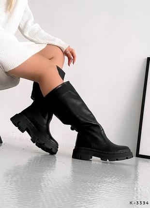 Чоботи труби шкіряні. демісезонні та зимові