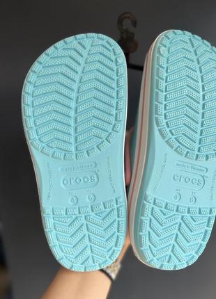 Сабо крокс crocband clog blue / pink3 фото