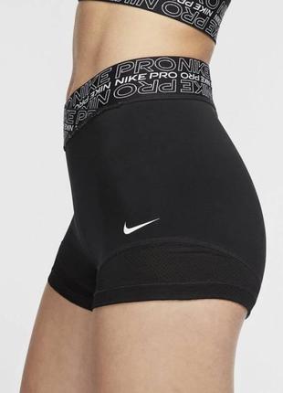 Женские спортивные шорты nike ladies pro 3 inch black compression short  cj4191- 0102 фото