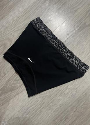 Женские спортивные шорты nike ladies pro 3 inch black compression short  cj4191- 0108 фото