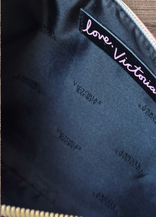 Шикарный розовый клатч дорожная  косметичка victoria's secret.8 фото