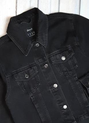 💥1+1=3 фирменная серо-черная джинсовая куртка джинсовка denim co, размер 44 - 463 фото