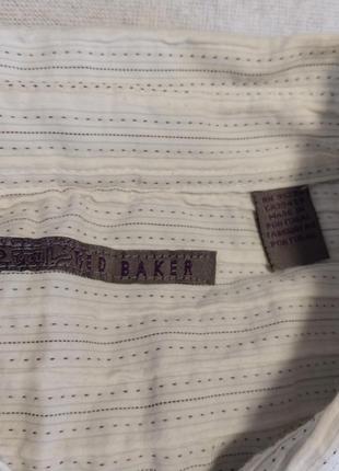 Люксова  стречова стильна брендова сорочка ted baker2 фото