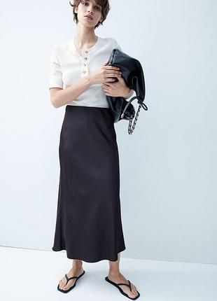 Юбка атласная h&m