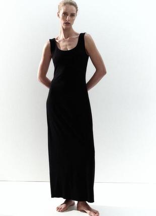 Довга трикотажна сукня h&m