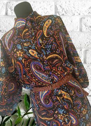 Платье на пуговицах f&amp;f натуральный состав вискоза размер 14 l6 фото