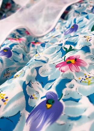 Винтажное платье в мелкие цветы.7 фото