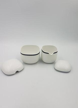 Фарфоровая сахарница и сливочник rosenthal studio-linie suomi, 1980-е годы, дизайн тимо сарпанева3 фото