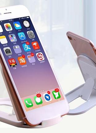 Настольная подставка держатель для телефона смартфона планшета серая sf77 2