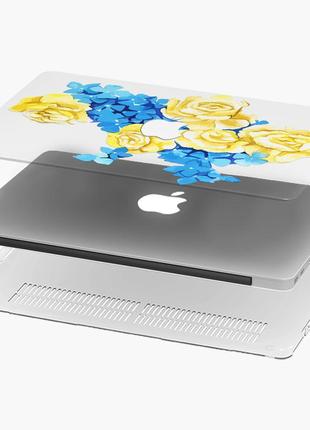 Чехол пластиковый для apple macbook pro / air цветущая украина макбук про case hard cover прозрачный macbook4 фото