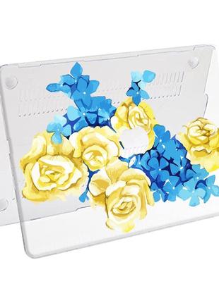 Чехол пластиковый для apple macbook pro / air цветущая украина макбук про case hard cover прозрачный macbook5 фото