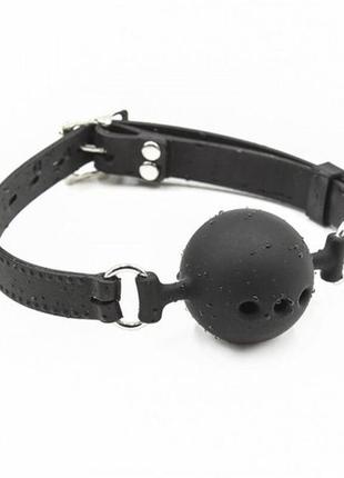 Силиконовый кляп-шар дышащий l размер. maxx shop