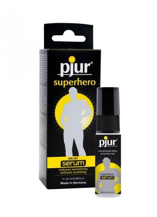 Пролонгирующий гель для мужчин pjur superhero serum 20 мл. maxx shop