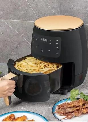 Аэрофритюрница air fryer silver crest s-18, 6l 2400w сенсорная