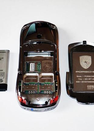 Телефон style porsche 911 cayman s - 2sim + bt + camera - метал.корпус6 фото