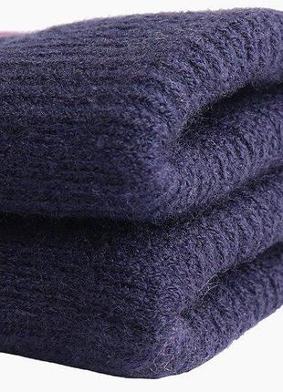 Перчатки с узором олень, для сенсорных экранов, темно-розовые