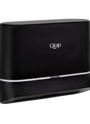 Держатель для бумажных полотенец qtap pohodli 300 мм qtdr600bp black (pobut)